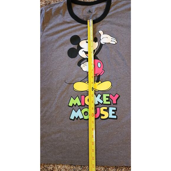 Mickey Mouse Women's Rainbow Ringer Tshirt Size Large NWOT - Picture 4 of 5